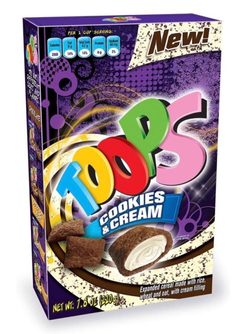 Toops cereal cookies & cream