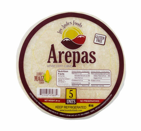 Arepa Plain Blanca (5 UND)